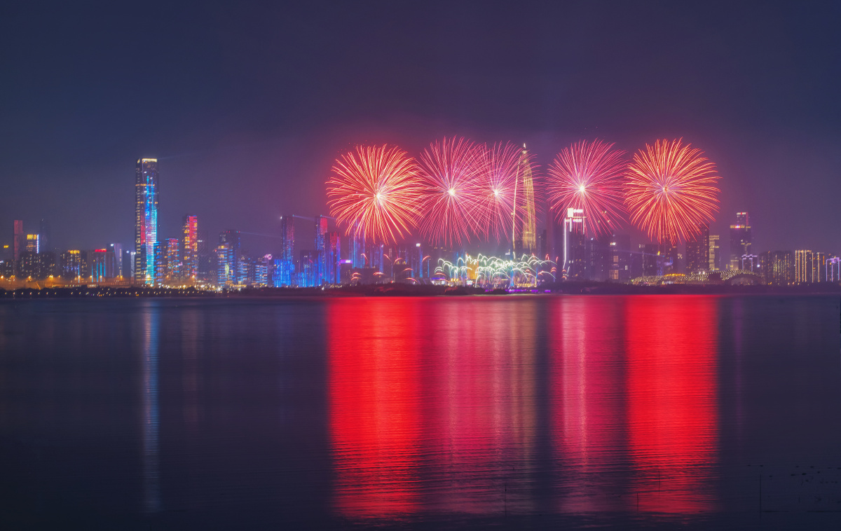 深圳国庆70周年烟花汇演