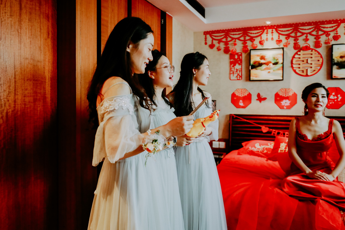 北京中奥马哥孛罗大酒店婚礼-伴娘们