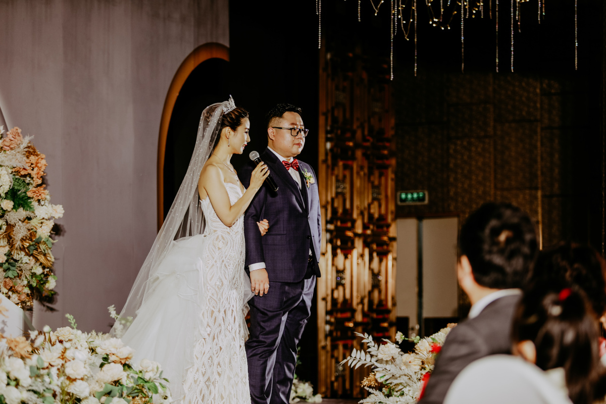 北京中奥马哥孛罗大酒店婚礼现场-新郎和新娘