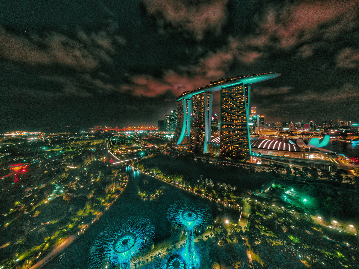 金沙酒店夜景美到没朋友就是无人机拍夜景画质渣渣啊