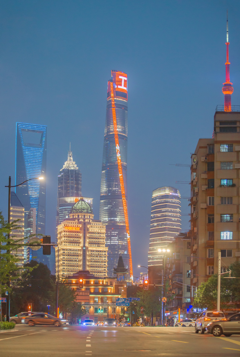 上海中心大厦夜景
