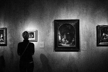 Lady in Museum