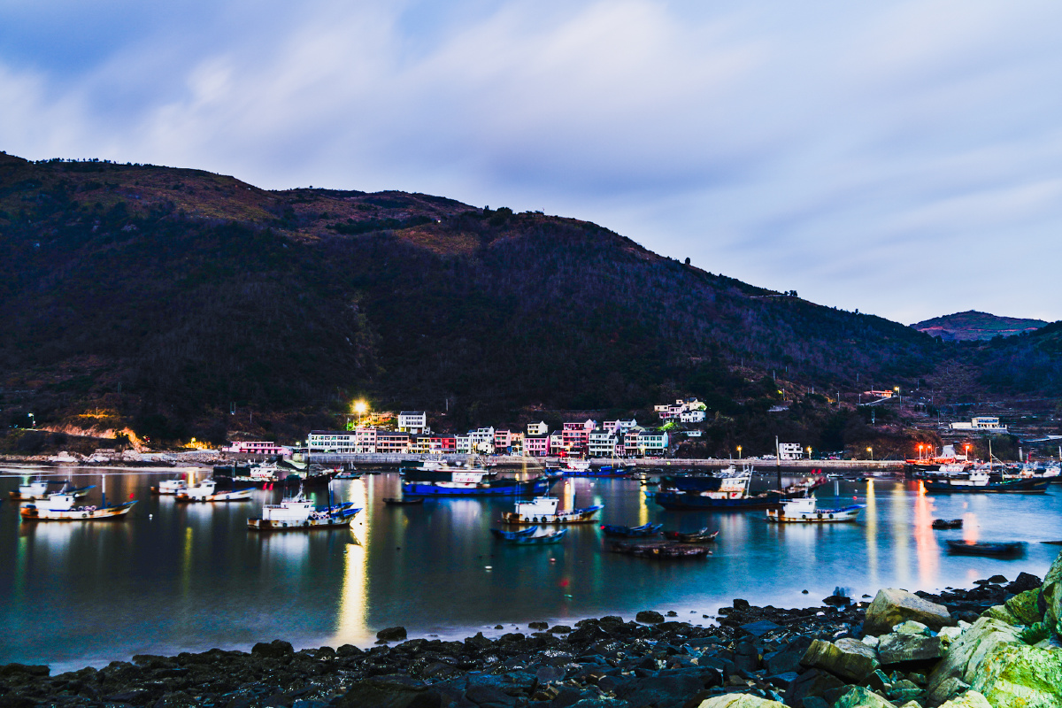 温州平阳月亮湾冬日海边