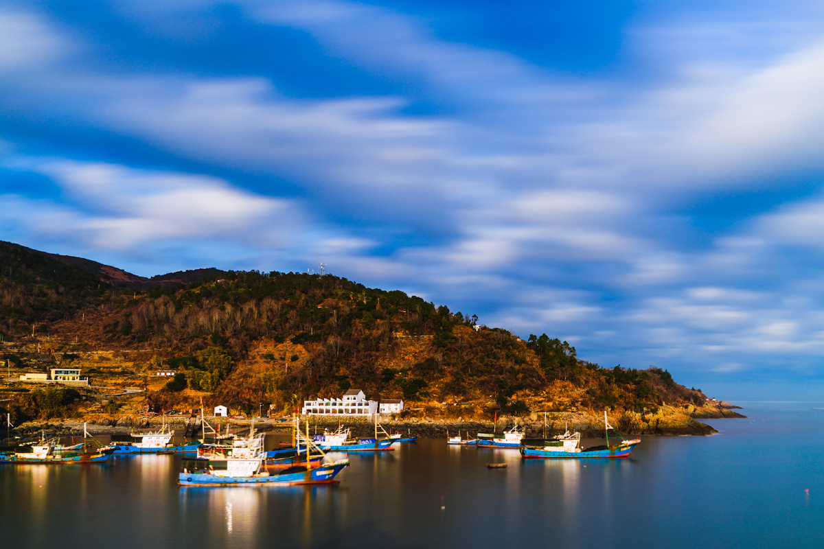 温州平阳月亮湾冬日海边