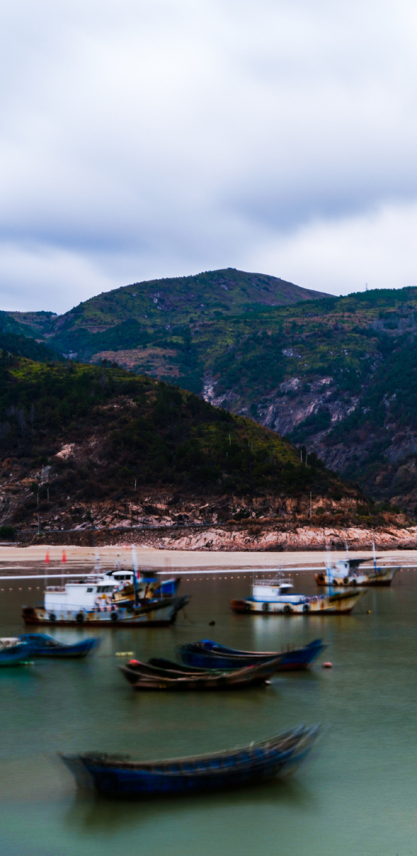 温州平阳月亮湾冬日海边