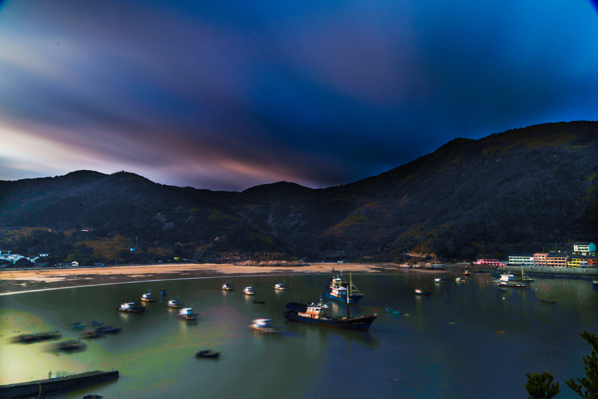 温州平阳月亮湾冬日海边