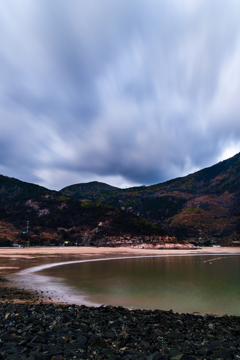 温州平阳月亮湾冬日海边