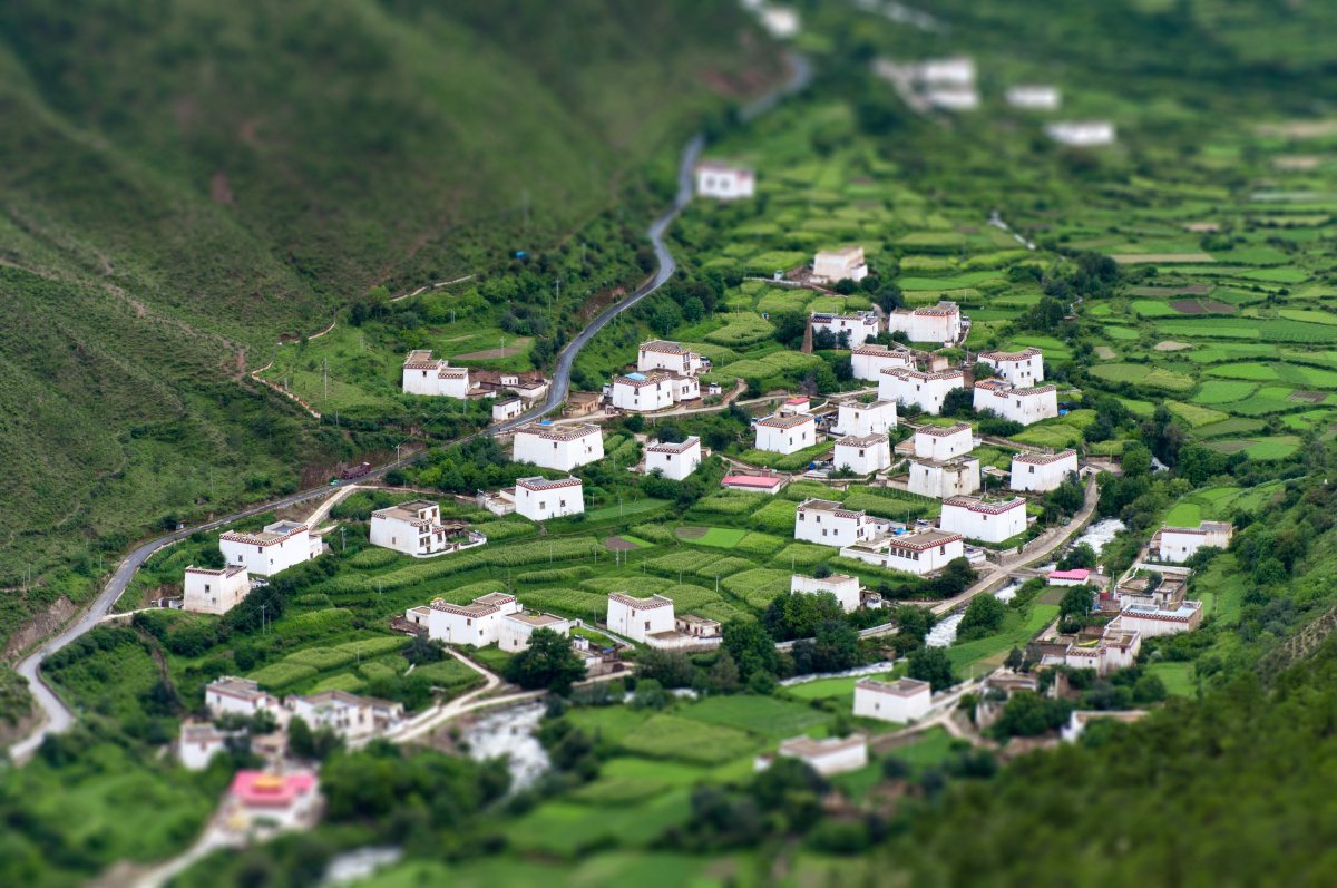 川滇边界地区的一个藏族小村庄.