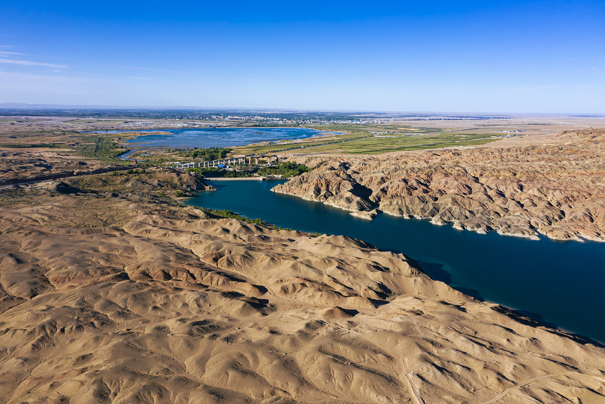 金塔鸳鸯池水库 - 一铁方泓