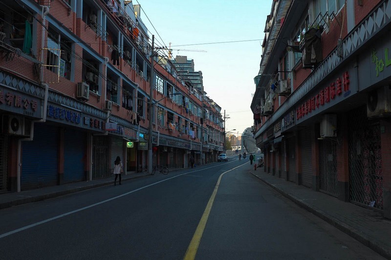 春节假期中的马路