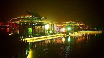 大宋御河夜景【建筑】