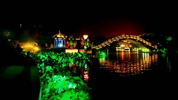 大宋御河夜景【母子桥】