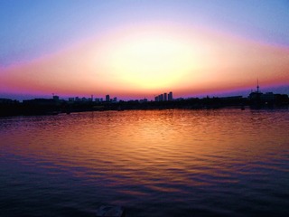 包公湖日落2_