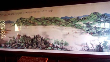 昆明大观楼景色【字画】【长福】