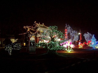 天波杨府公园夜色_