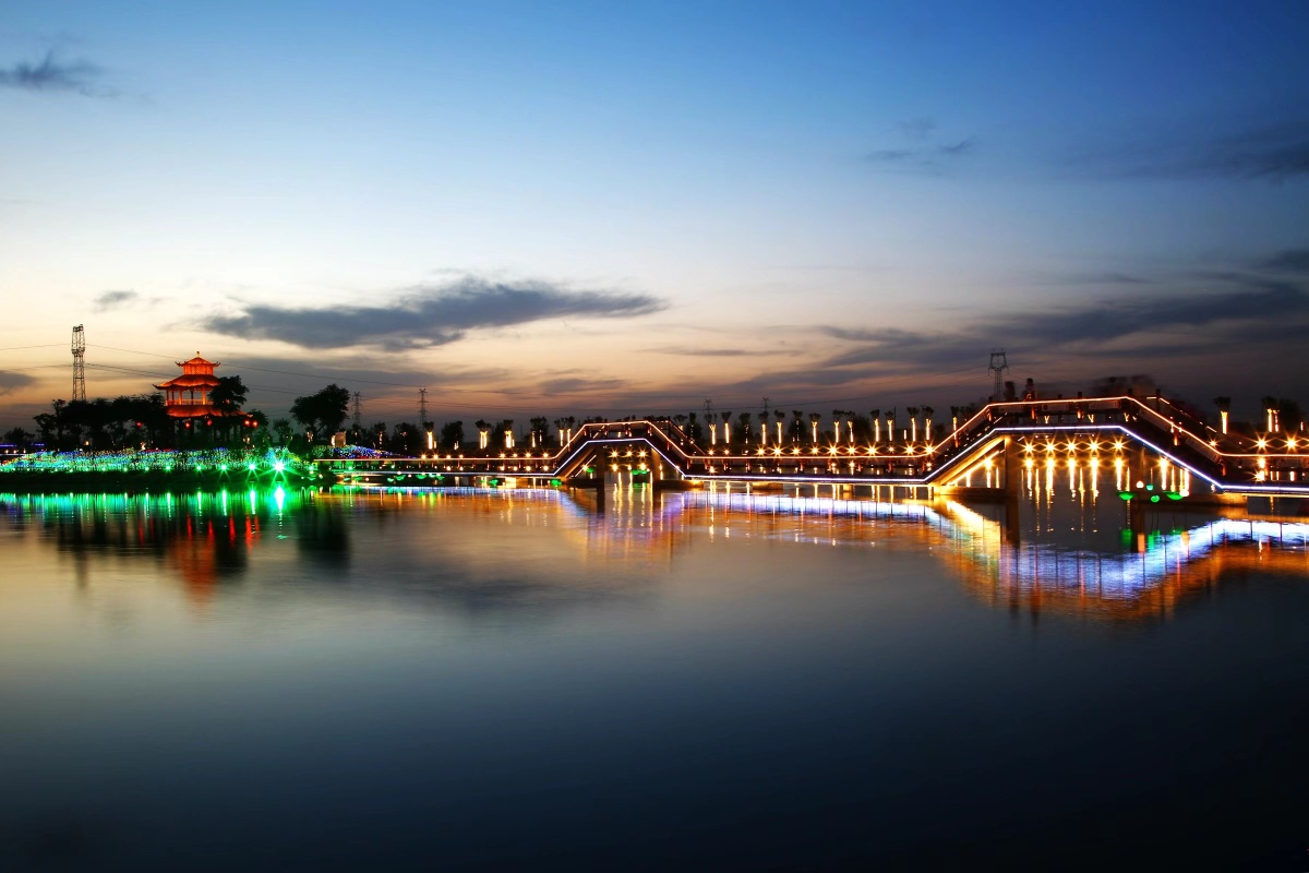 渭南西海苑夜景