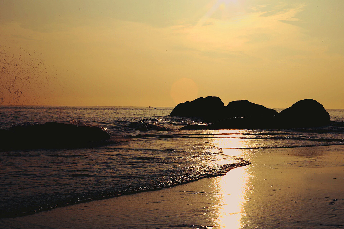 最美冬季之南澳岛日落