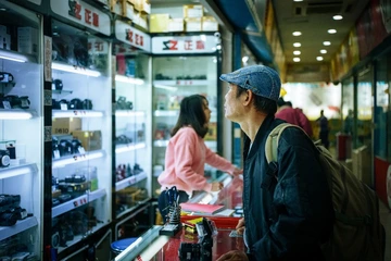 镜头与老人