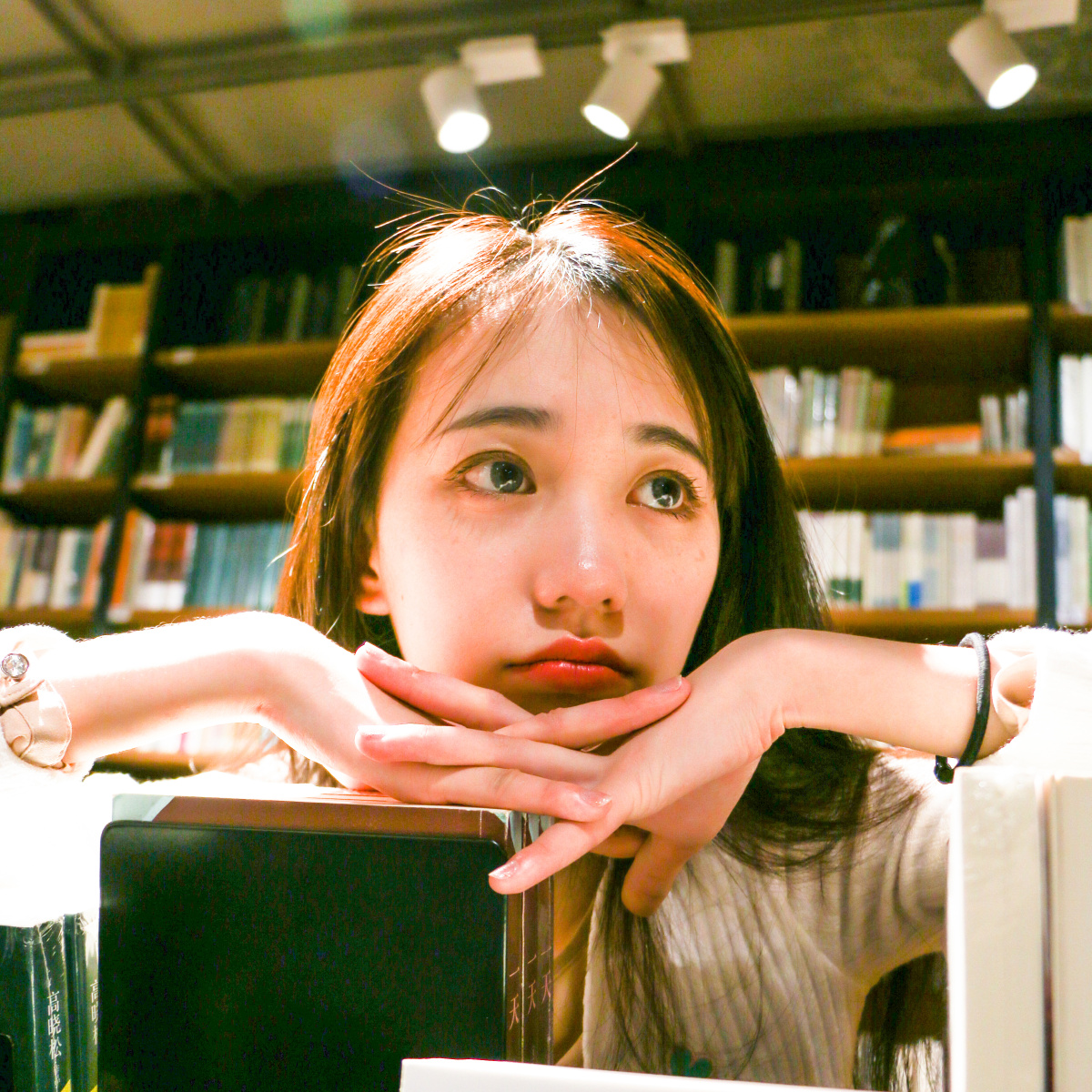 书店の女孩儿 - 人像, 少女, 情绪, 佳能, 重庆 - 六