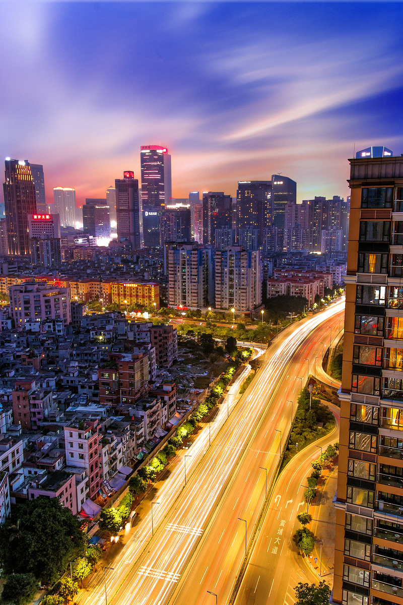 Nightfall - 广州, 建筑, 城市, 色彩, 佳能 - 乔一 - 图