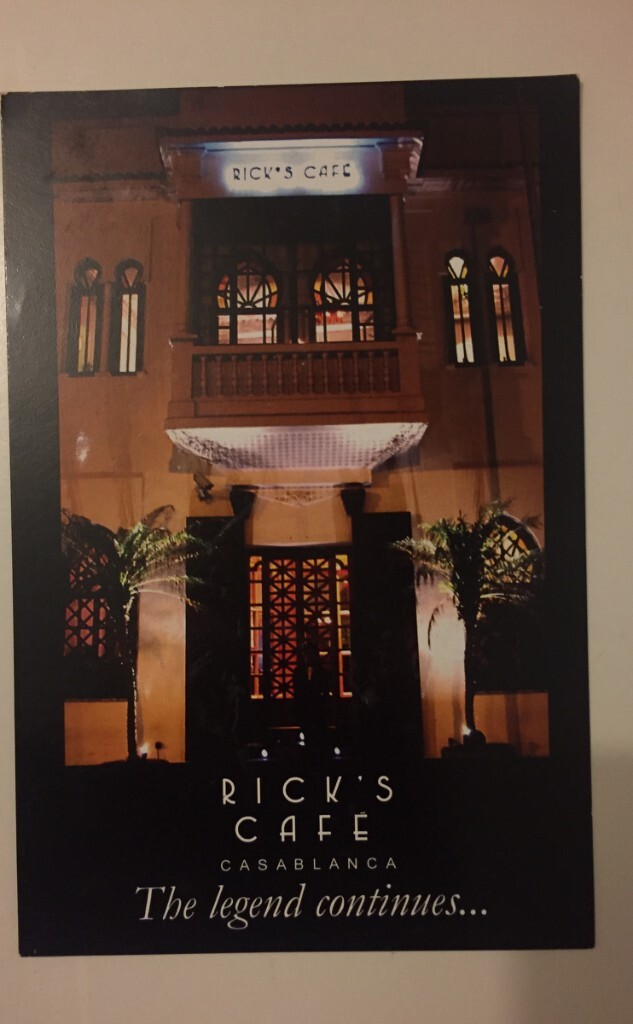 Rick's Café<br />
<br />
离开的时候，送了一张明信片，我很喜欢。