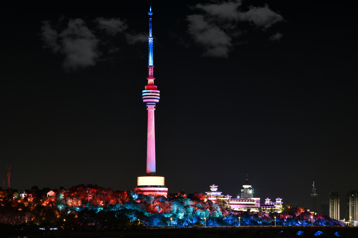 武汉龟山电视塔夜景
