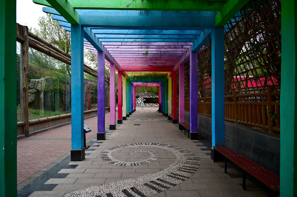 郑州动物园彩虹廊道