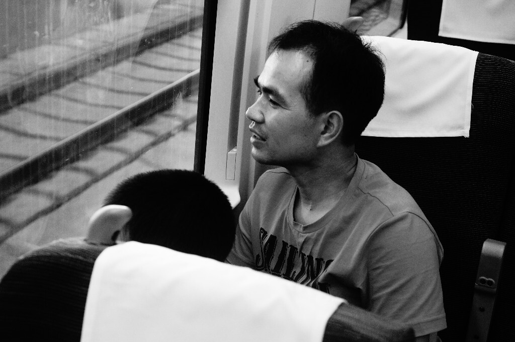 2015年7月,杭州<br />
旅行中的父亲