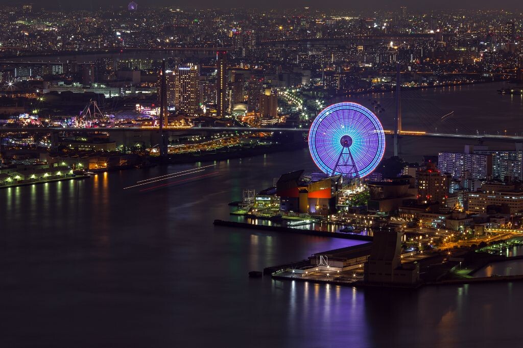 Osaka Bay in Night