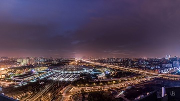 上海南站全景图
