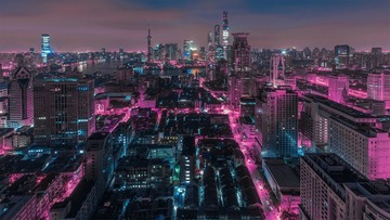 夜色霓流