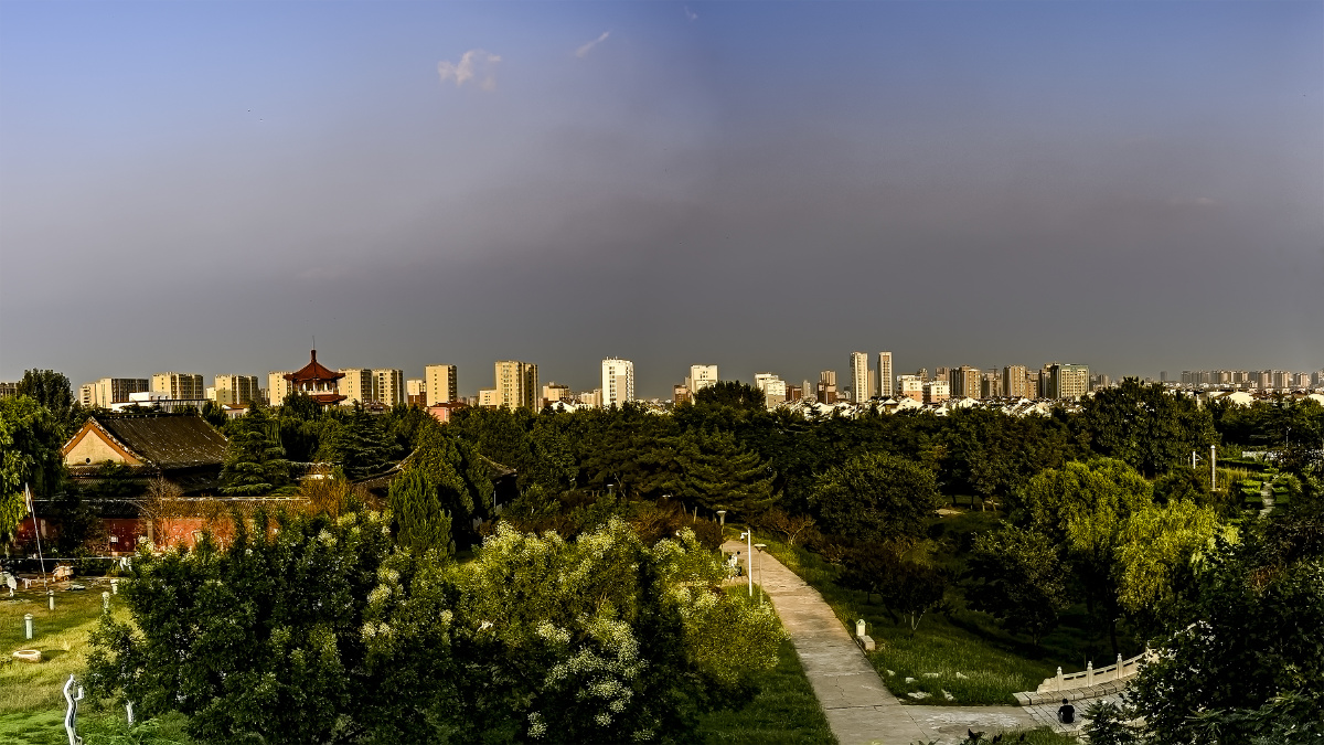 高密市城区远眺 - 长焦距 - 图虫