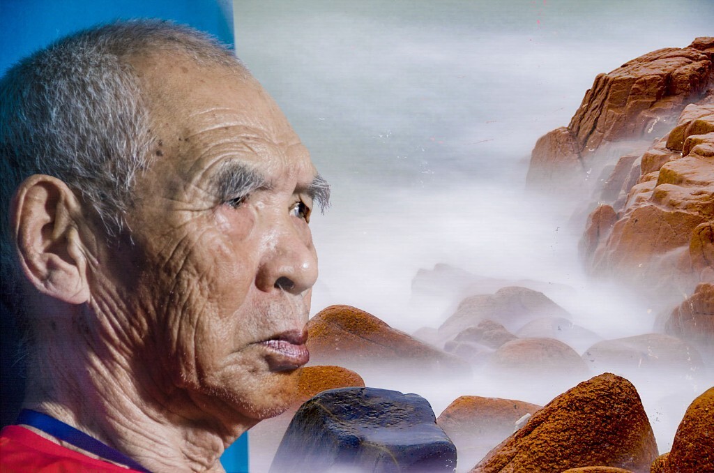 在纪念抗战胜利70周年之际，来到老兵光荣院，拍老兵