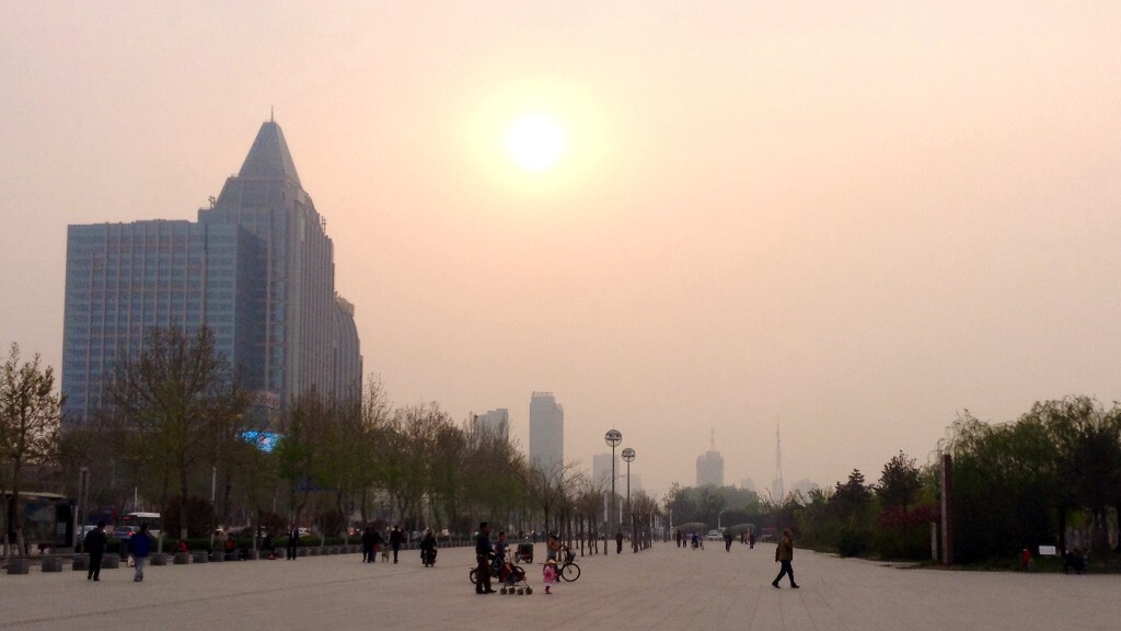 人民路夕阳
